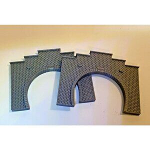 X2 HO Scale Stone Arch Tunnel Portal – Classic Masonry Brick Model Railroad 1:87